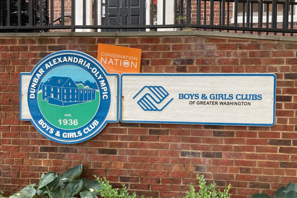 sign of the boys & girls club of greater washington