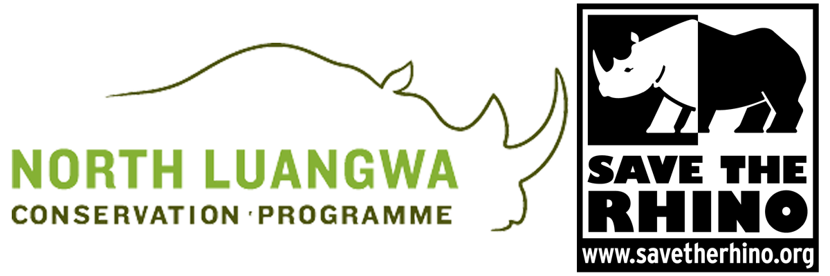 North Luangwa Conservation Programme and Save the Rhino logos
